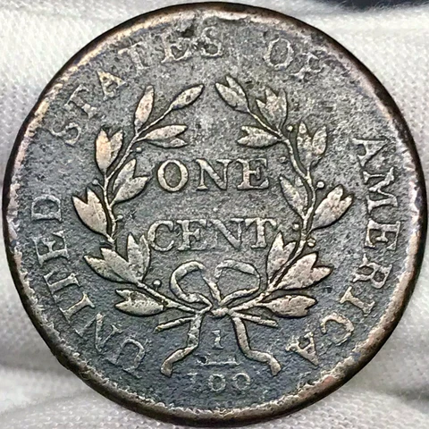1800 1C Draped Bust Large Cent ||| Great Looking, Early US Copper! Cover