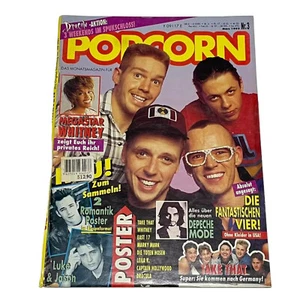Vintage POPCORN Germany Music Magazine MARCH 1993,Depchde Mode,Whitney Houston - Picture 1 of 12