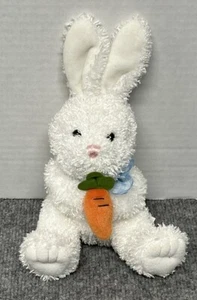 Walmart Easter Bunny Rabbit 9" Plush Stuffed Animal Carrot White - Picture 1 of 3