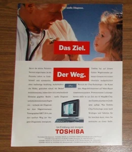 Seltene Werbung TOSHIBA MRT 150 A Magnetresonanz-Tomograph 1992 - Bild 1 von 1