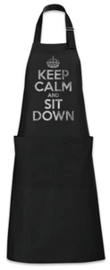 Keep Calm And Sit Down Grillschürze Kochschürze Fun - Picture 1 of 1