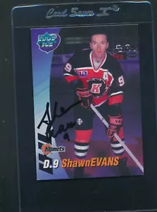 1995 Split Second Shawn Evans Komets Auto firmata *D7122 - Foto 1 di 1