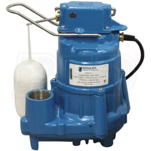 Goulds GSP0311 Cast Iron Sump and Effluent Pump 1/3HP 115V Vertical Float Switch - Picture 1 of 2