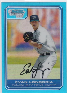 Evan Longoria RP ROOKIE CARD Bowman Chrome Blue Sapphire RP RC Devil Rays Giants - Bild 1 von 2