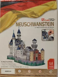Neuschwanstein 3D Kubisches Spaßschloss Puzzle 98 Teile Neu - Versiegelt - Bild 1 von 4