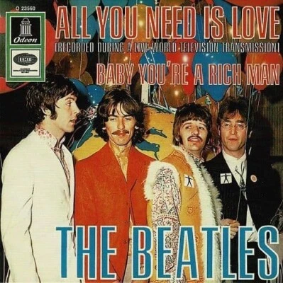THE BEATLES All You Need Is Love Vinyl Record Single 7 Inch Odeon 2019 Rock Pop - Image 1 of 4