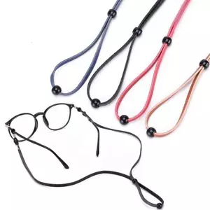 "Pack of 4 Eco Leather Eyeglass Straps Adjustable Eyewear Retainers Anti-slip... - Picture 1 of 6