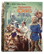 Vintage A Little Golden Book Return To Oz Dorothy Saves The Emerald City 1985