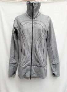 NWOT Lululemon Jacket Activewear 6 Thumb hole Pockets Gray - Picture 1 of 12