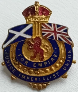 Original & Vintage Scottish Junior Imperialist Union For Empire Enamel Badge - Picture 1 of 4