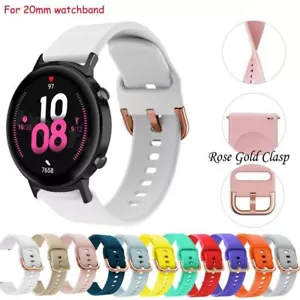 20mm For Samsung Galaxy Watch Gen 4 5 40 44 mm Silicone Sport Strap Wrist Band - Picture 1 of 14