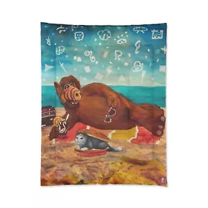 Vacation Vibes ALF gesteppte Bettdecke - 80er TV Alien Lebensform Handwerkerdecken - Bild 1 von 9
