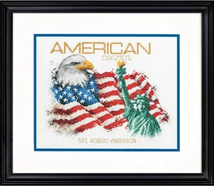 Dimensions American Patriot Counted Cross Stitch Kit 10" X 8" Flag Eagle70-35363 - Picture 1 of 1