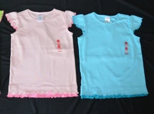 Gymboree SPRING ISLAND FUN Knit Tops Lot of 2 Blue & Pink NWT Size 5 - Picture 1 of 3