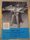 Vtg 1956-57 'Power Kraft' Tool Catalog~"Montgomery Ward"~