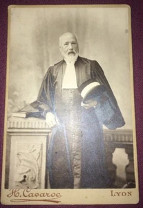 MAGISTRAT LYONNAIS EN HABIT. PHOTO vers 1880. - Foto 1 di 2