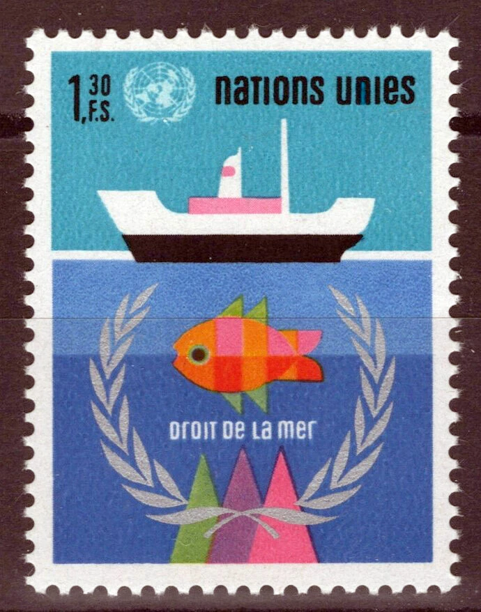 Naciones Unidas Ginebra 45 MNH Barcos Pesca Derecho del Mar ZAYIX 1024S0425M Foto 1 de 1