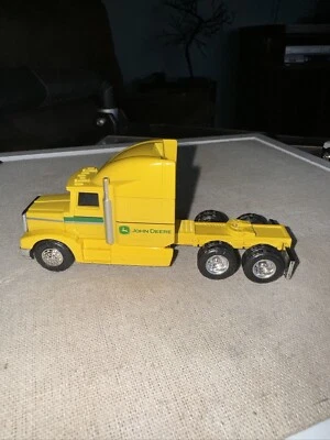 Ertl John Deere Truck Semi 18 Wheeler Yellow Diecast Toy Model Truck Cab Only - Image 1 of 4