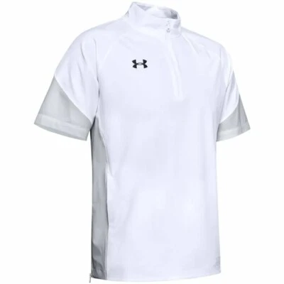 Camisa blanca manga corta Under Armour Motivate pequeña 1351318-100 nueva con etiquetas $60 para hombre Foto 1 de 3