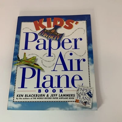Kid's Paper Air Plane Book By Ken Blackburn w/Pull-Out Pages To Build - Image 1 of 4