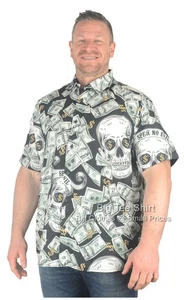 Großes kurzärmliges Herrenhemd Kam Cashman Größen 2XL 3XL 4XL 5XL 6XL 7XL 8XL - Bild 1 von 1