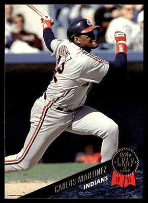 1993 Leaf Carlos Martinez Cleveland Indians #347 - Image 1 of 2