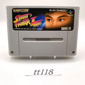 STREET FIGHTER II 2 TURBO Nintendo SFC Super Famicom SHVC-T1 Game Soft tt118 - Picture 1 of 7