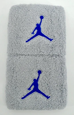 Nike Jordan Wristbands Adult Player Edition Mookie Betts Wolf Grey/Rush Blue - Image 1 of 2