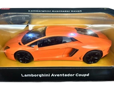 New Rare 1/10 Scale Lamborghini Aventador Coupé Remote Control RC Car Orange. - Image 1 of 4
