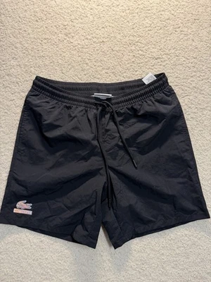 Shorts de natação Lacoste x Concepts preto masculino tamanho pequeno novo com etiquetas - Imagem 1 de 4