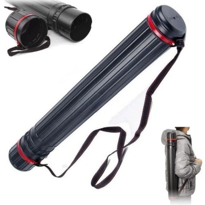 Adjustable Arrow Quiver Tube Archery Case Back Shoulder Quiver 12-24Pcs Arrows - Image 1 of 4