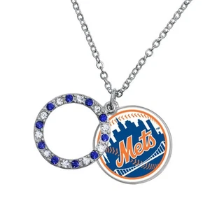 Game Time Offical MLB NEW YORK METS Disc Necklace - Picture 1 of 1