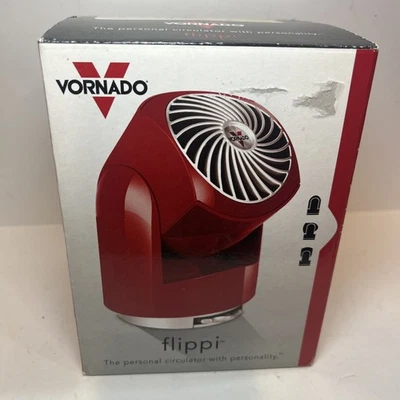 New In Box Red Vornado Flippi V6 Personal Air Circulator Fan, Passion CR1-0094 - Image 1 of 4