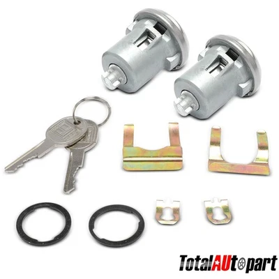 Juego de cilindros de cerradura de puerta con 2 llaves para GMC Serie 1000 Suburban C35 C15 C1500 Foto 1 de 4