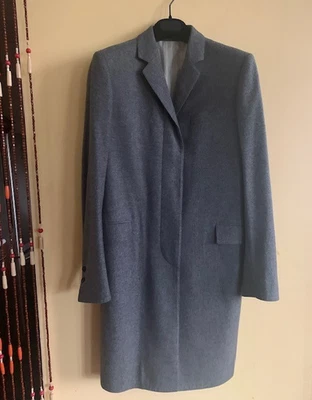 NUEVO Gabardina Brooks Brothers Para Mujer Lana Gris Forrado Bolsillos Talla S/M Foto 1 de 4