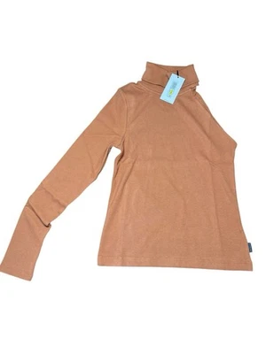 Suéter de mujer Calvin Klein Jeans de un hombro cuello alto mediano naranja quemado Foto 1 de 4