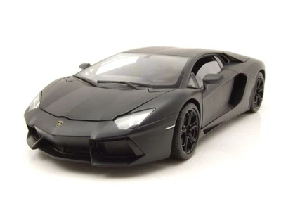 Lamborghini Aventador LP700-4 2011 Matt Nero Modellino 1:18 Welly - Immagine 1 di 4