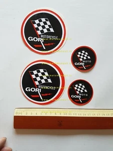 Moto Gori lotto 4 adesivi pubblicitari anni 70-80 originali factory stickers - Picture 1 of 2