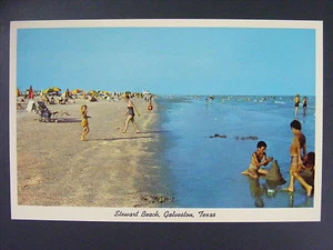 Galveston Texas TX Stewart Beach Vintage Vintage Farbpostkarte um 1960 - Bild 1 von 2