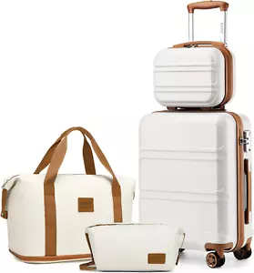 4 Set Reisekoffer Gepäcksets Kofferset Handgepäck Beautycase Kosmetikkoffer NEU - Bild 1 von 9