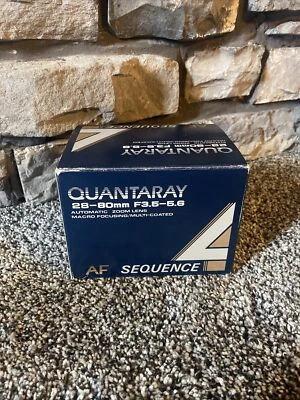 Quantaray 28-80mm F 3.5-5.6 Aspherical Multi-Coated AF-D Lens Macro Canon Japan - Image 1 of 4