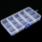 15 Grids Transparent Storage Box For Beads Bracelet Earring Jewelry Containj H❤w