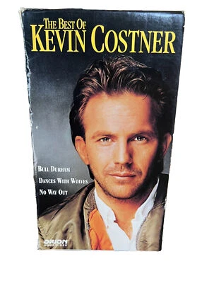The Best of Kevin Costner 3 VHS Box Set - Dances With Wolves Bull Durham No Way  - Image 1 of 4
