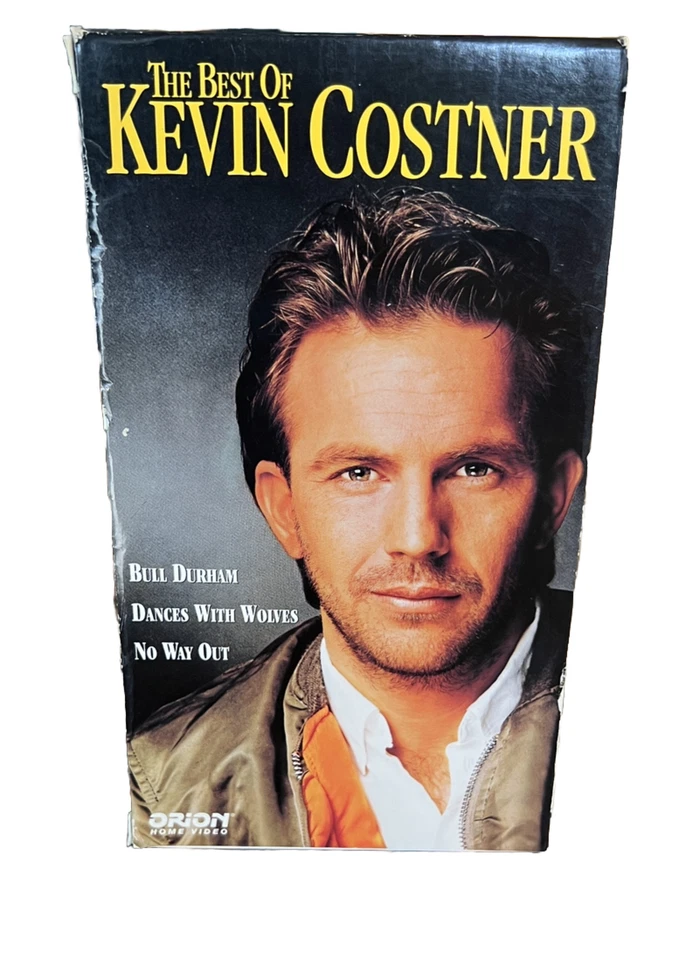 The Best of Kevin Costner 3 VHS Box Set - Dances With Wolves Bull Durham No Way  - Image 1 of 4