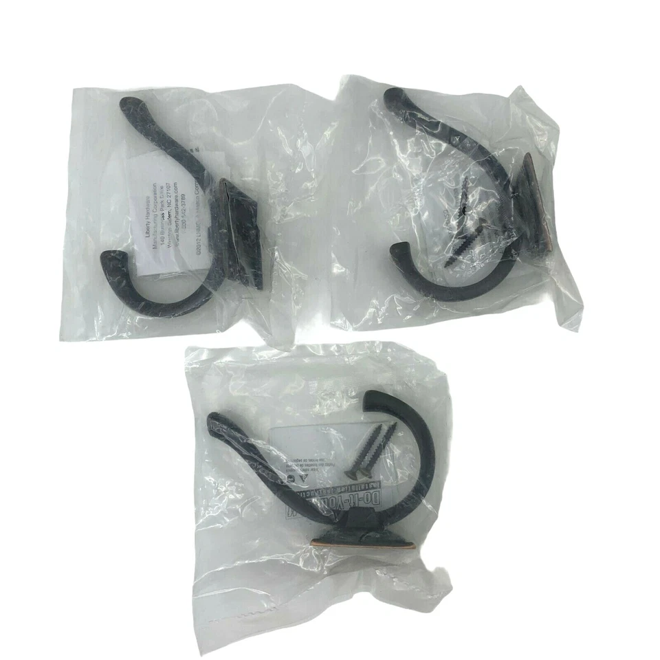 Lote 3- Gancho para Abrigo y Sombrero Liberty Hardware Ruavista - Bronce con Cobre Nuevo Foto 1 de 4