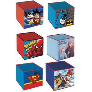 Toy Storage Box 31 x 31 x 31 cm Various Designs - Superhero - Cartoon - Anime - Picture 1 of 12
