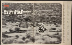 1972 BMW 750 R75 Original Motorcycle 8 page Road Test Print Article - Picture 1 of 1