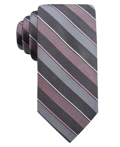 Corbata Ryan Seacrest Distinction Para Hombre Bragg a Rayas Delgadas Rosa Talla Única B4HP - Imagen 1 de 1