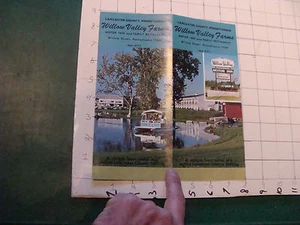 vintage Brochure: WILLOW VALLEY FARMS lancaster county, Pa, wrinkley - Picture 1 of 3