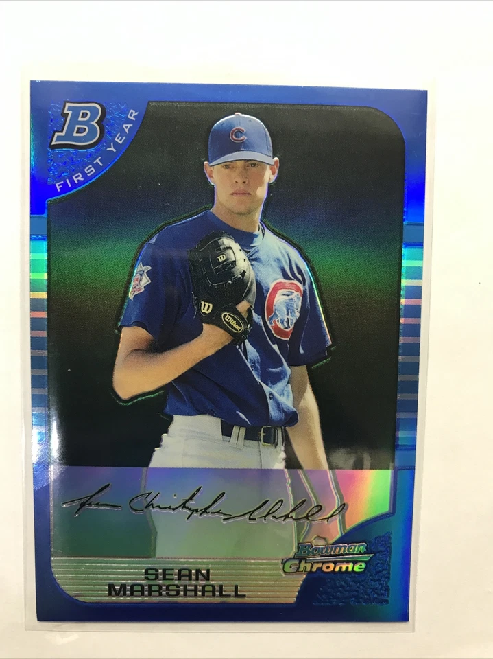 2005 Bowman Chrome Sean Marshall Rc Blue Refractor /150 - Image 1 of 4